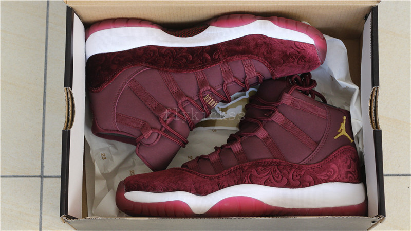 Authentic Air Jordan 11 Velvet Night Maroon High